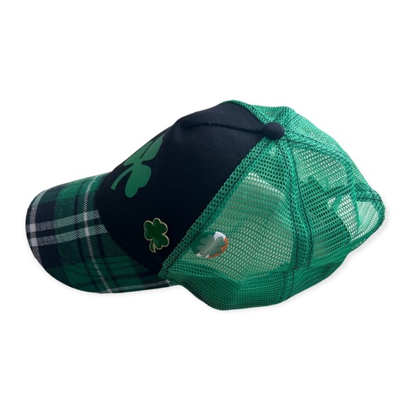 St. Patricks Day Lucky Clover Adjustable Hat - Picture 4 of 5